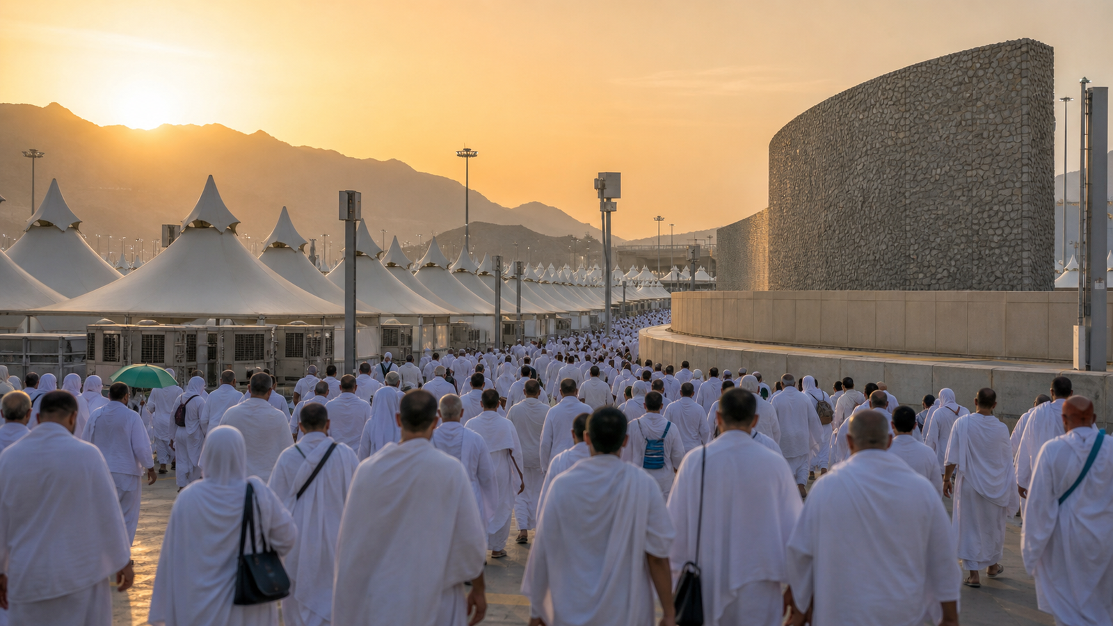 Editorial image for Hajj 2026 pilgrims perform Mina ritual as Eid al-Adha begins