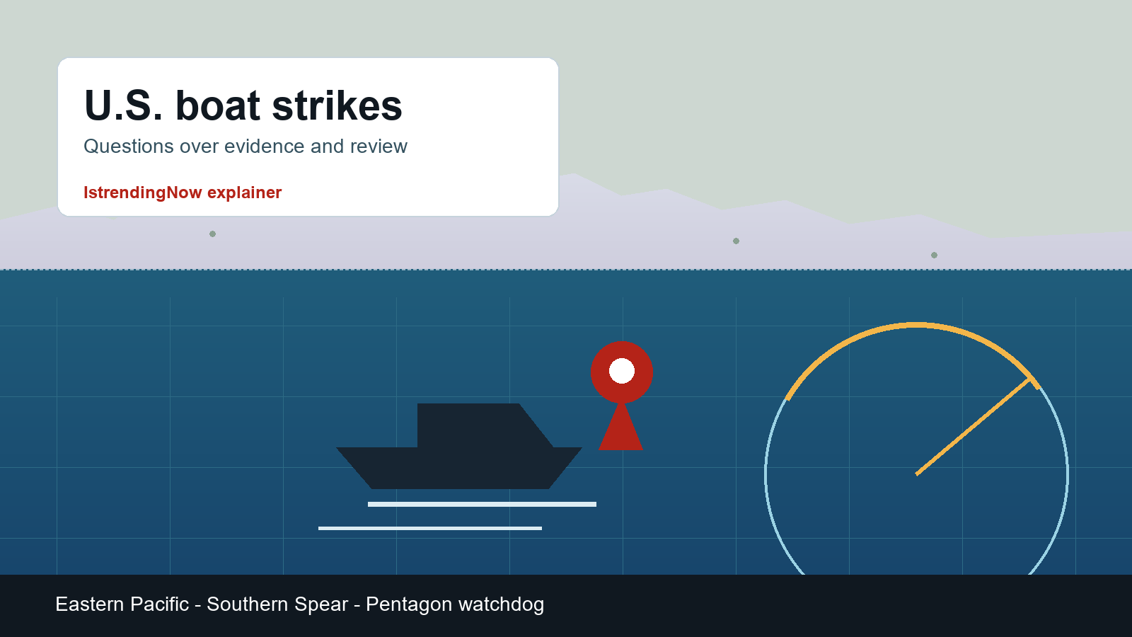 Editorial image for US drug-boat strikes face new scrutiny after two Pacific attacks