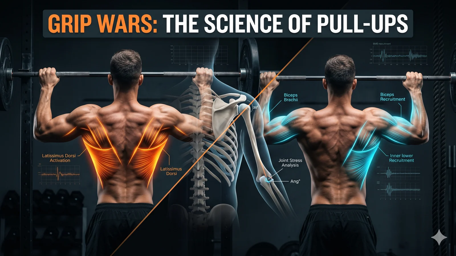 Editorial image for Pronated vs Supinated Grip Pull-Ups: Lat Activation, Biceps and Shoulder Safety