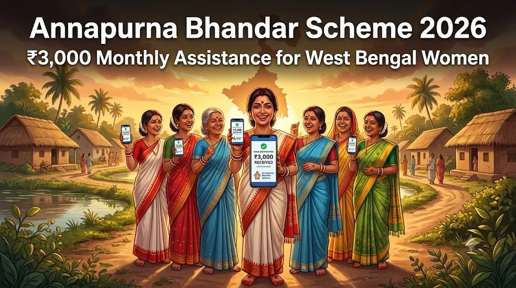 Editorial image for Annapurna Bhandar Scheme 2026: West Bengal Women's Rs 3,000 Guide