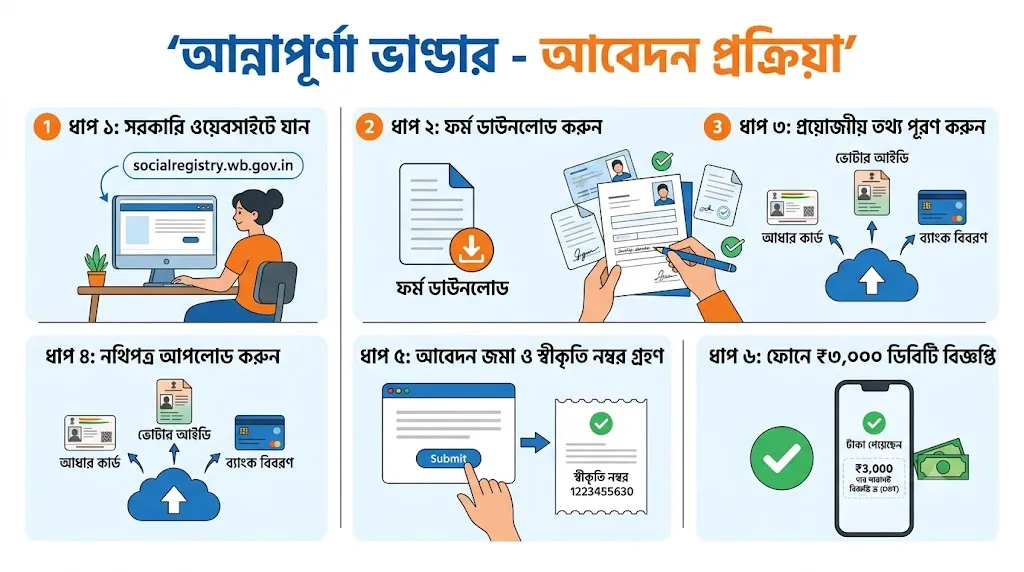 Annapurna Bhandar Bengali infographic