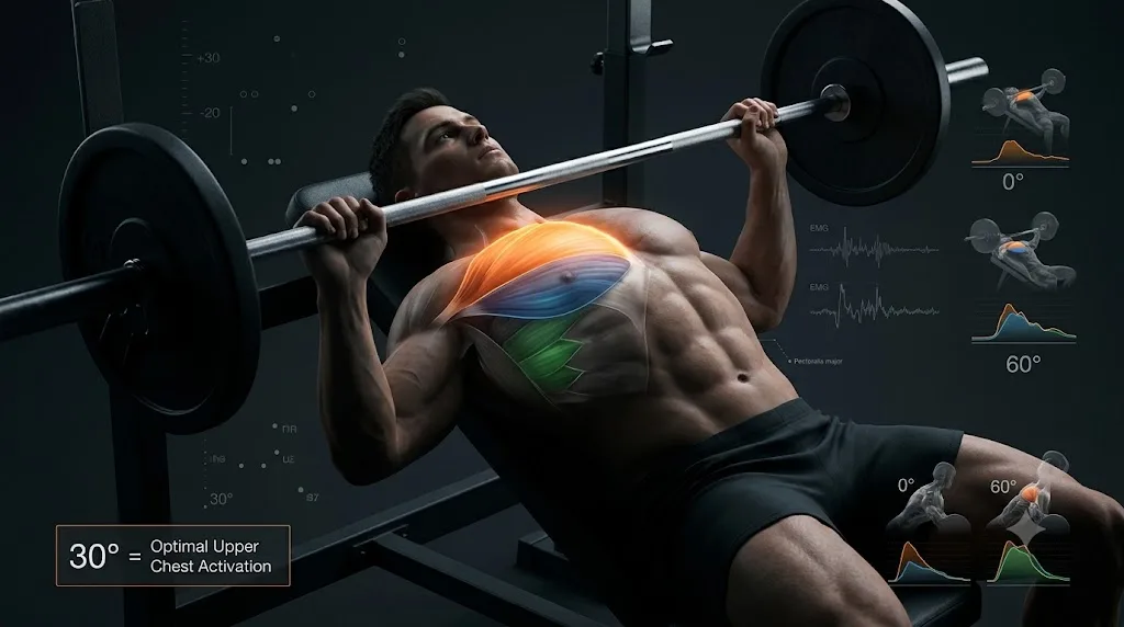 Incline Bench Press Angle: What Science Says About the Best Degree for Upper Chest Activation